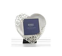 Joe Davies Gifts and More Gifts 20233 - Cornice portafoto a forma di cuore in pizzo, in argento, per San Valentino, anniversario, 7,6 x 7,6 cm