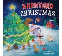 Joe Rhatigan Barnyard Christmas : A Counting Book (Libro di cartone)