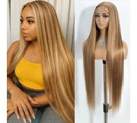 Joedir Parrucche lunghe dritte con capelli del bambino parrucche sintetiche per le donne