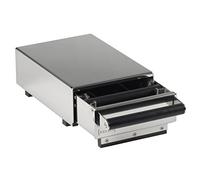 JoeFrex Espresso Knock Box Cassetto S - Caffè macinato Knock Container - Espresso Knockbox per Barista - Acciaio Inox - Dimensioni: 23 cm L x 30 cm P x A: 11 cm