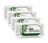 Joeji's Kitchen 4 Pezzi deodoranti per Frigorifero a Carbone di bambù Set Ecologico assorbi odori odori dal frigo Deodorante Frigorifero in Bamboo Naturale