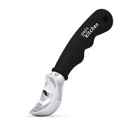 Joeji's Kitchen Paletta Gelato in Acciaio Inox - Cucchiaio per Gelato Antiscivolo Nero - Porzionatore Manuale per Gelati, Melone, Polpette e Dolci - Utensile Cucina Multifunzione