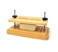 joeji's Kitchen Pressa per Tofu - Legno di bambù con Base - Colino per Tofu e Vassoio antigoccia - Tofu Press - Migliora la consistenza e Il Gusto