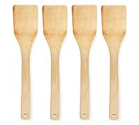 Joeji's Kitchen Set di 4 mestoli Cucina in bambù Cucchiaio Legno da Cucina per la casa Mestolo Legno sostenibile per Cucinare