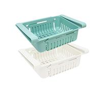 joeji's Kitchen Set Scatole Portaoggetti E Organizzazione, Per Cucina, Frigorifero, Organizer Per Cassetti Retrattili, Per Frigorifero, Frigorifero, Blu, Rosa, Beige e Colori (Set de 2)