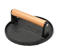 Joejis Pressa per Hamburger in Ghisa - Forma Rotonda Antiaderente - Manico Legno - Robusto Smash Burger Patty Press