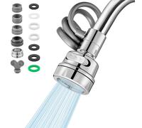 JOEJONI Prolunga per rubinetto, rubinetto girevole multifunzione con 3 modalità di spruzzo, adattatore incluso, per cucina e bagno