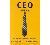 Joel Amernic Russell Craig CEO-Speak (Tascabile)
