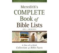Joel L. Meredit Meredith`s Complete Book of Bible Lists - A One-of-a (Tascabile)