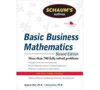 Joel Lerner Eugene Schaum's Outline of Basic Business Mathematics, (Tascabile)