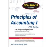 Joel Lerner Jam Schaum's Outline of Principles of Accounting I, Fift (Tascabile)