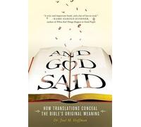Joel M Hoffman And God Said (Copertina rigida)