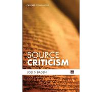 Joel S Baden Source Criticism (Tascabile) Cascade Companions