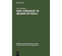Joel Weinberg Der Chronist in seiner Mitwelt (Copertina rigida)