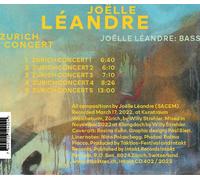 Joëlle Léandre Zurich Concert (CD) Album