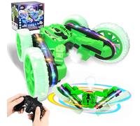 Joellfuner Macchina Telecomandata Acrobatica, Macchina Telecomandata per Bambini, 4WD Off Road Stunt Car, 2.4GHz 360°Rotazione Auto Radiocomandata, Rc Auto Per Regalo Di Natale Compleanno (Verde)