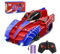 Joellfuner Macchina Telecomandata per Bambini, 360° Rotazione Auto Radiocomandata Arrampicata Muri, RC Drift Car Spider Giocattoli con Luce LED, Regali di Compleanno Natale Bambini 3-9 Anni