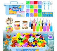 Joellfuner Magic Water Elf, Kit Fai da te Aqua Gelz, Creativo 3D Magic Gel che Brilla al Buio, Set Elfo D'acqua con 18 Colori e 16 Forme, Giocattolo Acquatico Fatto a Mano Regalo per bambini 3+