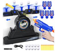 Joellfuner Tiro al Bersaglio Bambini, Bersaglio Nerf con 5 Obiettivi, Hover Shot Gioco, Bersaglio Elettrico Ricaricabile, Pistola Nerf per Maschio Bambina 3+Anni, Regalo Compleanno Natale (2)