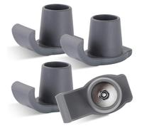 Joengkors 4 feltrini da sci Walker, 3,8 cm, universali, per camminatori pieghevoli, 75,1 g, in gomma resistente, accessori per anziani Walker Feet di ricambio