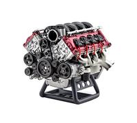 JOENI V8 Auto Engine Model Kit, Mini RC Simulazione Dynamic MAD V8, motore a combustione interna, modello per AX90104 SCX10ⅡCapra VS4-10 Pro/Ultra Modellino Veicolo - Kit versione