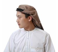 JOERBABU Fascia per capelli, Abbigliamento Uomini Robe Caftano Musulmani Uomo Casual Abito Lungo Arabo Thobe cresciuto con Medio Oriente Shemagh