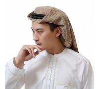 JOERBABU Fascia per capelli, Abbigliamento Uomini Robe Caftano Musulmani Uomo Casual Abito Lungo Arabo Thobe cresciuto con Medio Oriente Shemagh