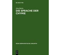 Jörg Barke Die Sprache der Chymie (Copertina rigida)
