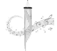 JOERRES Campanelli A Vento Campanelli Decorativi Per Interni Ed Esterni Da Appendere Per La Casa, 18 Tubi In Lega Di Alluminio, 91,4 Cm