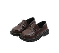 JOEupin, mocassino da bambino, in pelle, casual, comodo da infilare, Marrone (Marrone), 29 EU