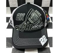 Joey Logano #22 2X Campione 2022 Sfera Cappello Nuovo Grigio/Nero Nwt