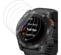 Joeyu Confezione da 4 pellicole proteggi schermo per Garmin Fenix 7 Pro Solar, 47 mm, HD, trasparente, copertura completa, antigraffio, durezza 9H, pellicola in vetro temperato