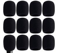 Joez Wonderful 12 coperture per microfono, in schiuma antivento ad alta densità, per la maggior parte dei microfoni portatili standard