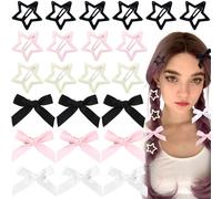 Joez Wonderful 60 fermagli per capelli a forma di stella, 4 cm, in metallo, graziosi fermagli per capelli a stella, piccoli fermagli per capelli, antiscivolo, alla moda, accessori per capelli da donna