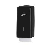 Jofel - Distributore di carta igienica, 400 asciugamani a zig-zag tipo Z, V e W, massima igiene grazie al semplice contatto con l'asciugamano, salvacarta, robusto contenitore in ABS, Valor AH77600