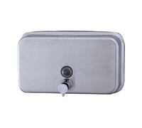 Jofel - Distributore di sapone a muro, ricaricabile con 1L di sapone liquido, Distributore di sapone orizzontale per il bagno, valvola antigoccia e anticorrosione, Classic ALL1003