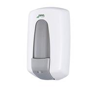 Jofel - Distributore di sapone liquido per montaggio a parete, ricaricabile, capacità 0,9 l, antibatterico, valvola anticorrosione e antigoccia, contenitore in ABS, Aitana AC70700