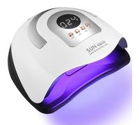 JOFLVA Lampada UV LED Unghie Professionale, 380W Semipermanente Curare Rapidamente Pedicure Fornetto Unghie per Tutti i Smalti, Automatico Sensore e Schermo 4 Timer per Manicure a Casa e in Salone
