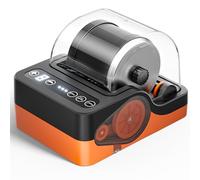 Jofuni Macchina professionale per lucidare la pietra con isolamento acustico, per bambini, motore a 3 marce e timer a 9 giorni, regalo per hobby geologico (arancione)