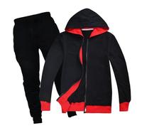 Jogger Tuta Autunno Inverno Bambini Abbigliamento Sportivo Outfit da 2 Pezzi per Stampato Set Maniche Lunghe e Pantaloni Tinta Unita Tute con Felpa Felpati in Cotone Regalo