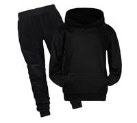 Jogger Tuta Autunno Inverno Bambini Abbigliamento Sportivo per vestibilità ampia due pezzi casual Bambino Con Felpa Set di 2 cappuccio e Pantaloni Ragazzi Ragazze