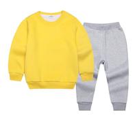 Jogger Tuta Autunno Inverno Bambini Casual Pullover Felpa Set Di Felpe Per Ragazzo E Bambine Maniche Lunghe Girocollo Con Cappuccio Zip/Pullover Europa Stati Uniti Tute Sportive Bambina 2-14 Anni