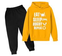 Jogger Tuta Autunno Inverno Bambini Felpata Jogging Ginnastica Ragazzi Felpa Con Cappuccio A Maniche Lunghe Solid Color Cotone Completo Set Di Abbigliamento Per Ragazzo Tute Sportive Bambina 2-14 Anni
