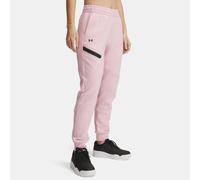 Jogger Under Armour Unstoppable Fleece da donna Prime Rosa / Nero L