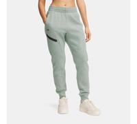 Jogger Under Armour Unstoppable Fleece da donna Silica Verde / Nero L