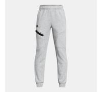 Under Armour Unstoppable Fleece - pantaloni fitness - ragazzo YS Grey junior