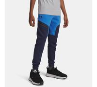 Jogger Under Armour Unstoppable Fleece da ragazzo Washed Blu Marino / Nero YMD (137 - 149 cm)
