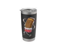 Jogging al cioccolato Bicchiere termico in acciaio inox doppia parete