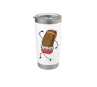 Jogging al cioccolato Bicchiere termico in acciaio inox doppia parete