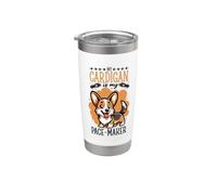 Jogging con il Welsh Corgi Cardigan Bicchiere termico in acciaio inox doppia parete